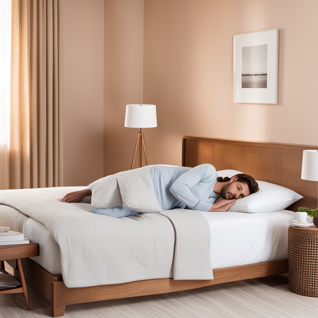 Postura correcta para dormir de tamaño grande